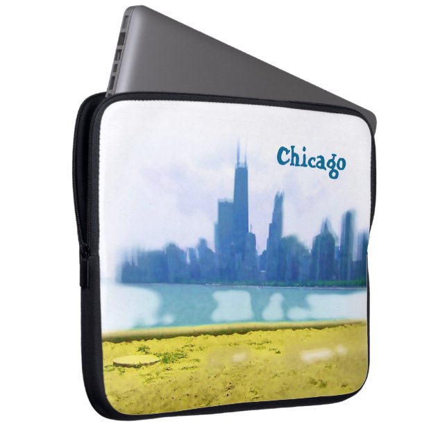 Chicago Skyscrapers Laptop Sleeve (Front Right)
