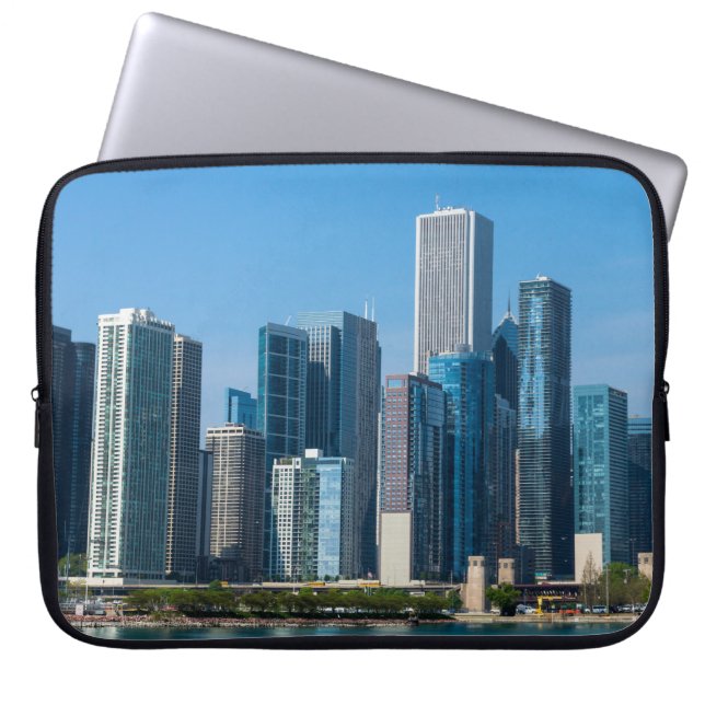 Chicago Skyscrapers Laptop Sleeve (Front)