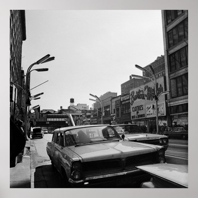 Chicago South State Street 1967 Vintage Photograph Poster (Front)