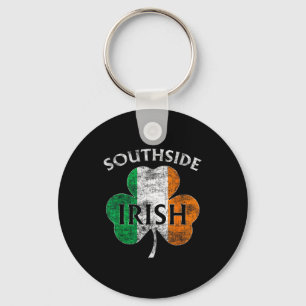 Chicago Southside Irish Flag St. Patrick's Day  Key Ring