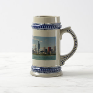 chicago sten beer stein