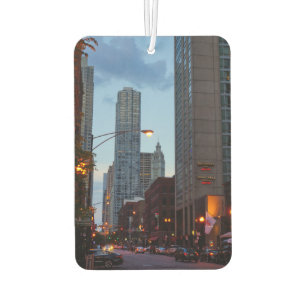 Chicago Street Scene Car Air Freshener