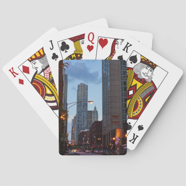 Chicago Street Scene Playing Cards (Back)