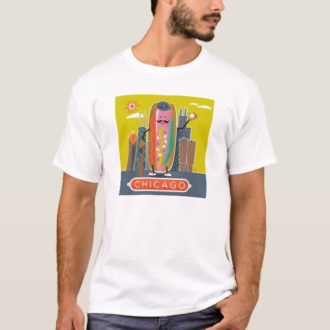 Chicago-Style Hotdog T-Shirt (Front)