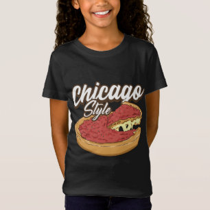 Chicago Style Pizza Deep Dish Pizza Thick Crust Fo T-Shirt