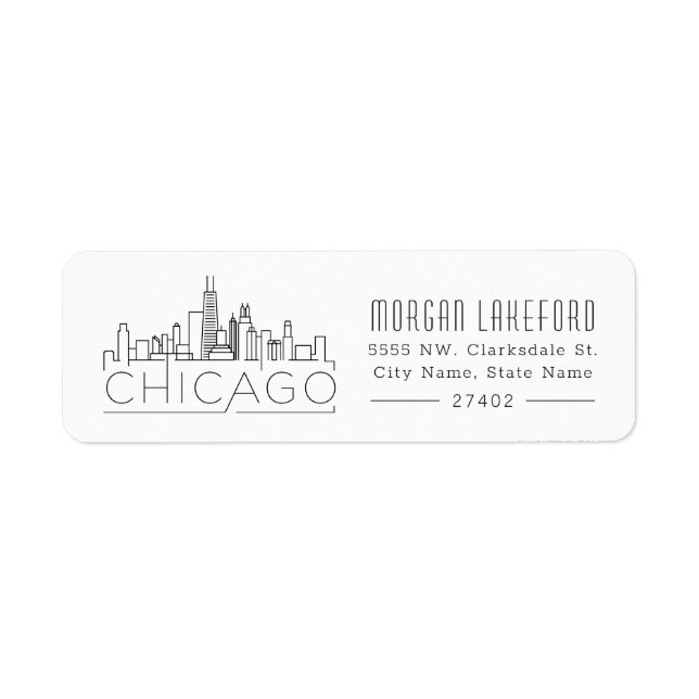 Chicago Stylised Skyline | (Front)