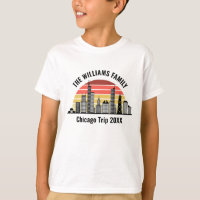 Chicago Sunset Customized Family Trip Kids
