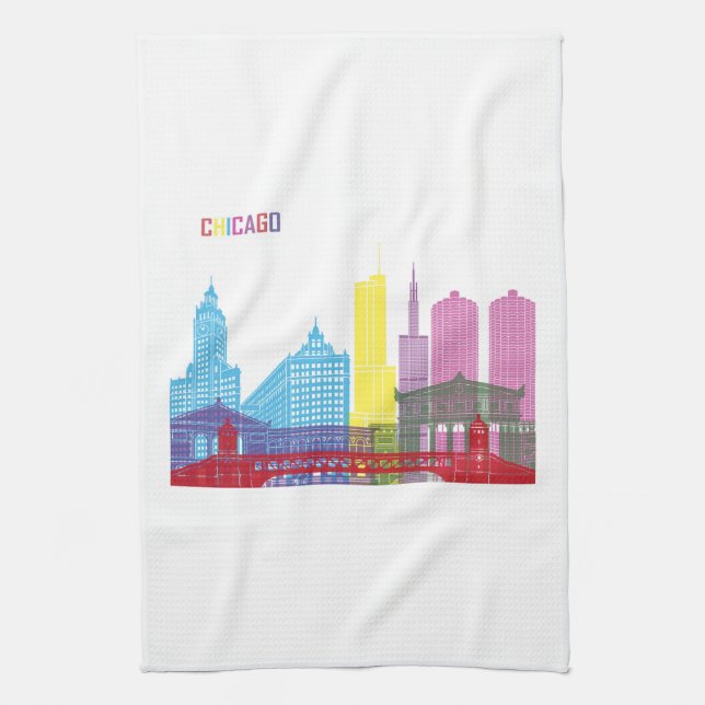 CHICAGO TEA TOWEL (Vertical)