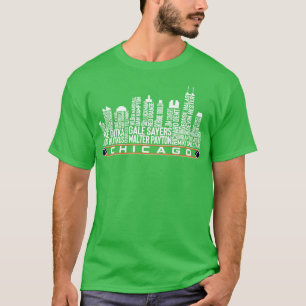 Chicago  Team All Time Legends Chicago City Skylin T-Shirt