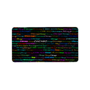 Chicago Text Design I Label