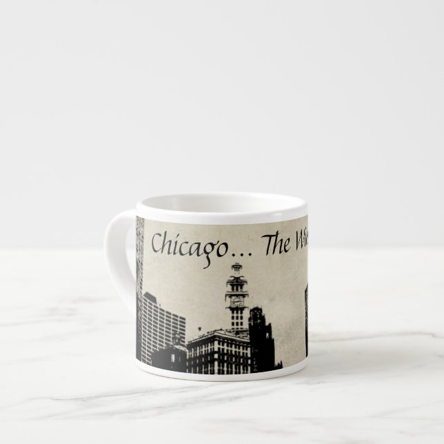 Chicago The Windy City Espresso Mug (Front Left)