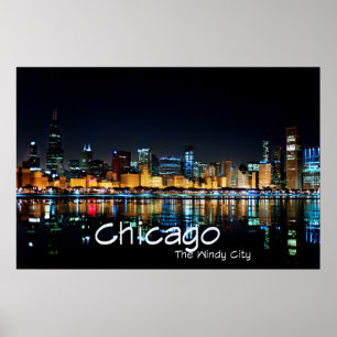 CHICAGO - THE WINDY CITY POSTER