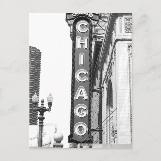 Chicago Theatre Sign Postcard (Front)