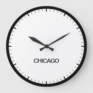 Chicago Time Zone Newsroom Style Clock
