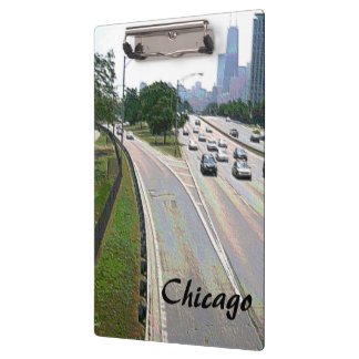 Chicago Traffic in Sandstone Clipboard