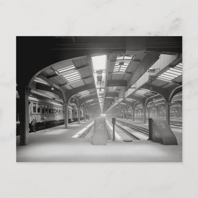 Chicago Train Station, 1920 Postcard (Front)