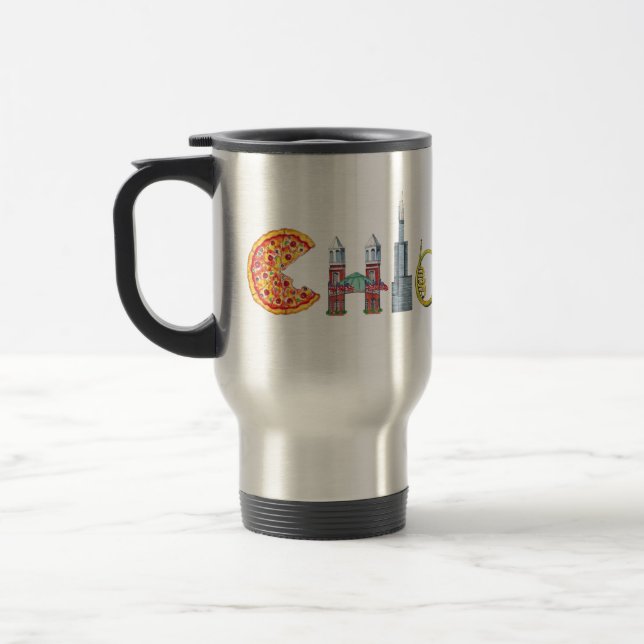 Chicago travel mug (Left)