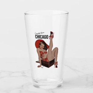 Chicago Travel Pint Glass