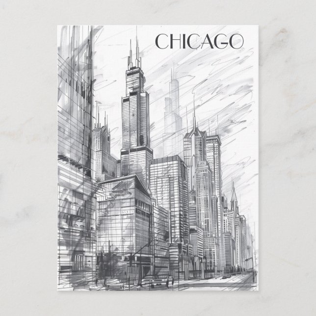 Chicago Travel Postcard (Front)