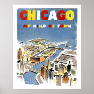 Chicago Travel poster