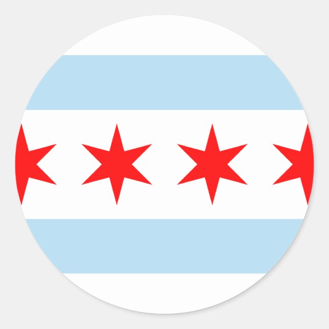 Chicago, United States Classic Round Sticker (Front)