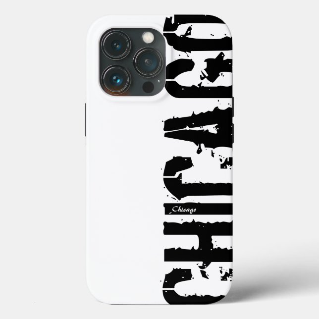 Chicago - Urban Style Black And White iPhone Case (Back)