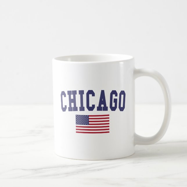 Chicago US Flag Coffee Mug (Right)