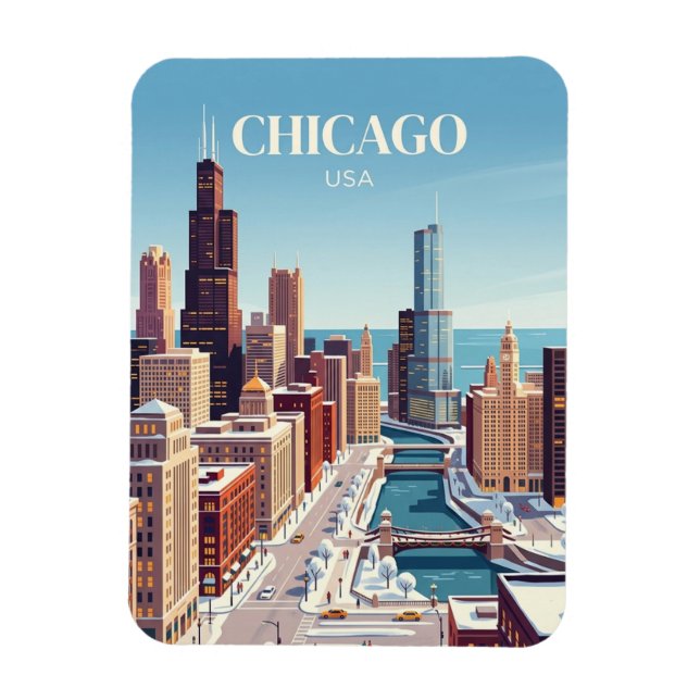 Chicago, USA Magnet (Vertical)