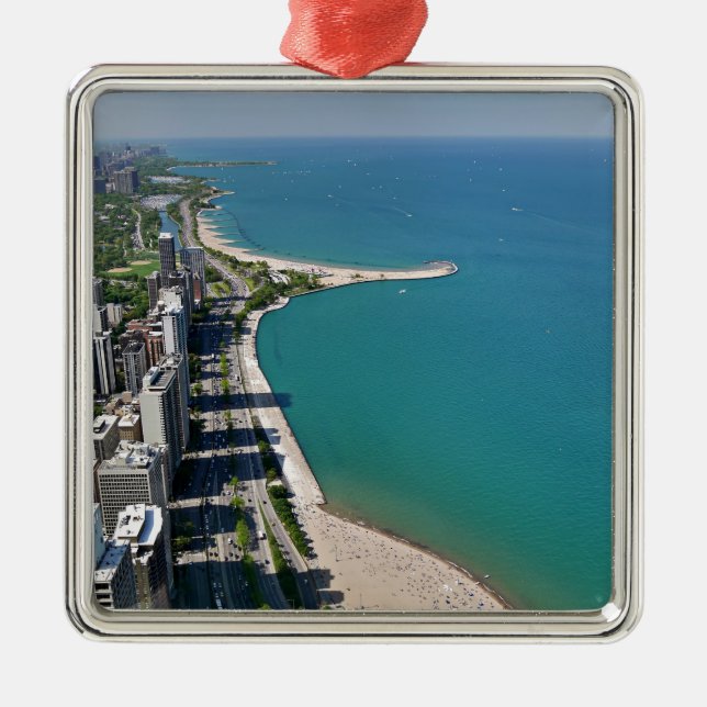 Chicago View.JPG Metal Tree Decoration (Front)
