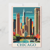 Chicago Vintage Illustration