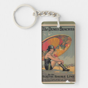 Chicago vintage souvenirs key ring
