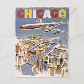 Chicago Vintage Travel Postcard