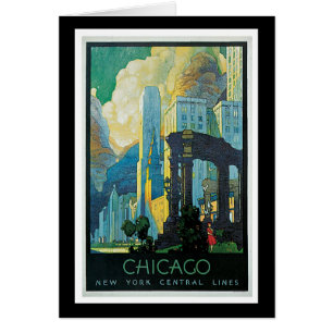 "Chicago" Vintage Travel Poster