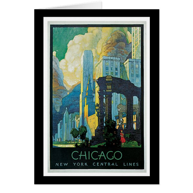 "Chicago" Vintage Travel Poster (Front)