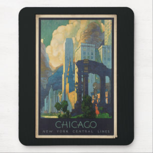 Chicago Vintage trip Mouse Pad