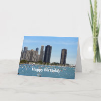 Chicago Waterfront Skyline Photo Birthday