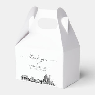 Chicago Wedding Personalised Favour Box