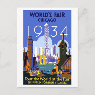 Chicago-Weltausstellung 1934 Postcard