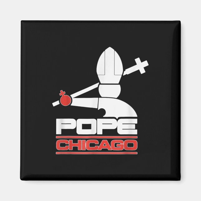 Chicago White Cassox Pope Leo T-shirt.png  Magnet (Front)