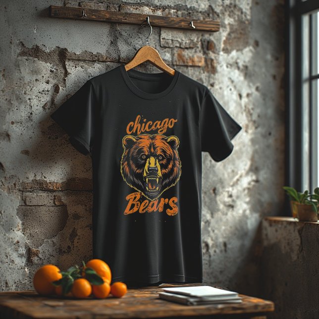 chicago Wild Bear, Vintage Grizzly Graphic T-Shirt (Creator Uploaded)