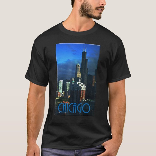 Chicago Willis Tower Photo T-Shirt (Front)
