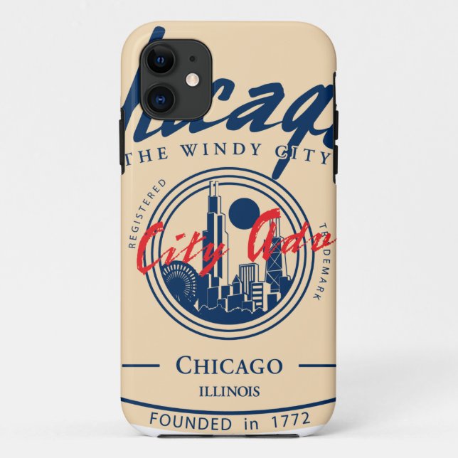 Chicago Windy City Case-Mate iPhone Case (Back)