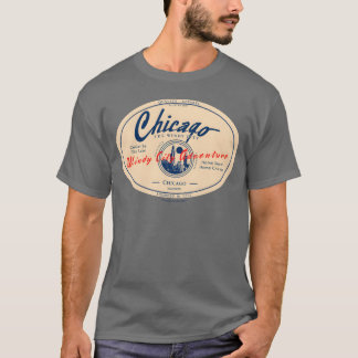 Chicago Windy City Skyline Retro Badge friend T-Shirt