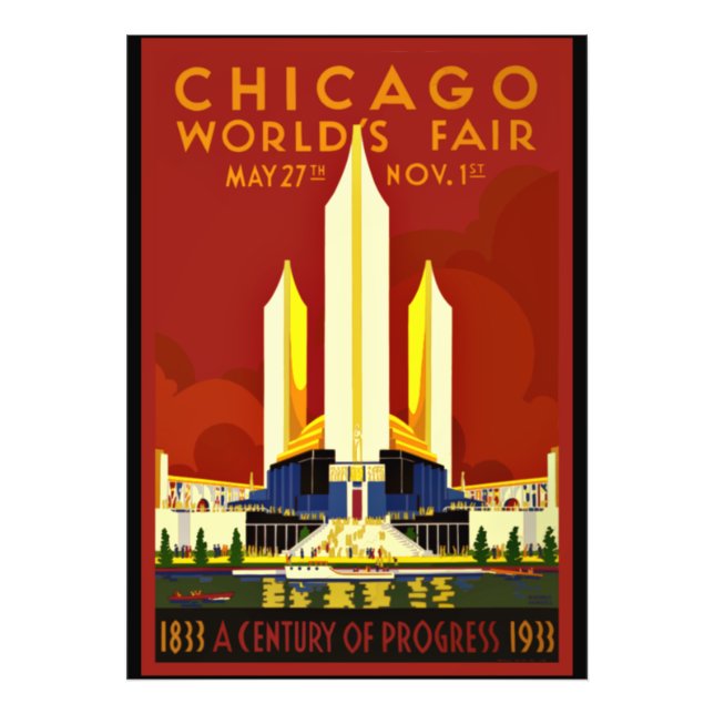 Chicago World's Fair, 1933, Photo Print (Front)