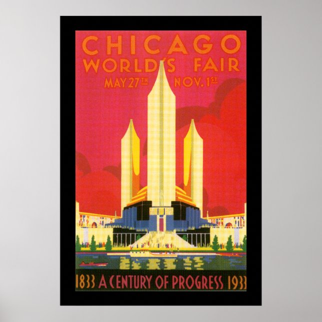 Chicago Worlds Fair Poster (Front)