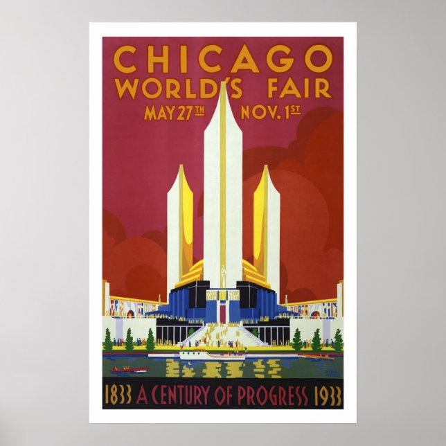 Chicago World's Fair Poster (Front)