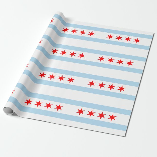 Chicago Wrapping Paper (Unrolled)