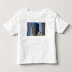 Chicago, Wrigley Building with Trump Hotel & Toddler T-Shirt