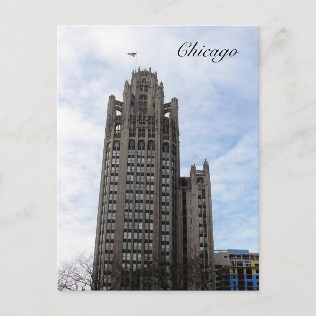 chicago wrigley postcard (Front)