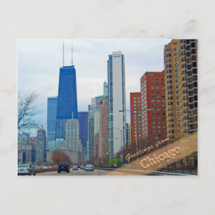 Chicago's Michigan Avenue Postcard